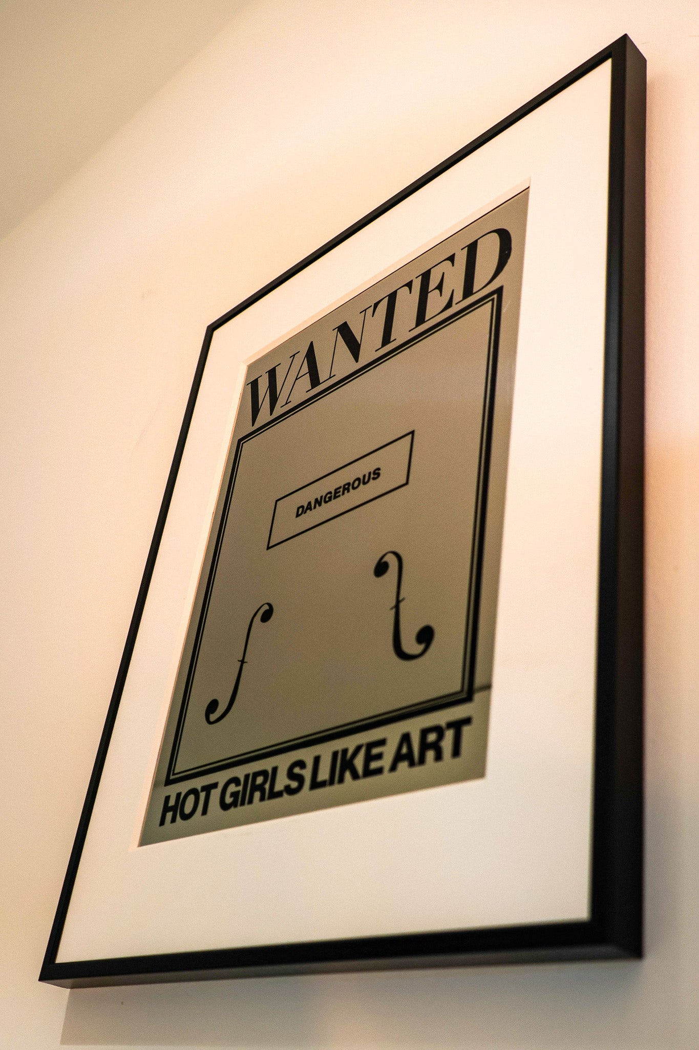 Wanted Mirror Painting