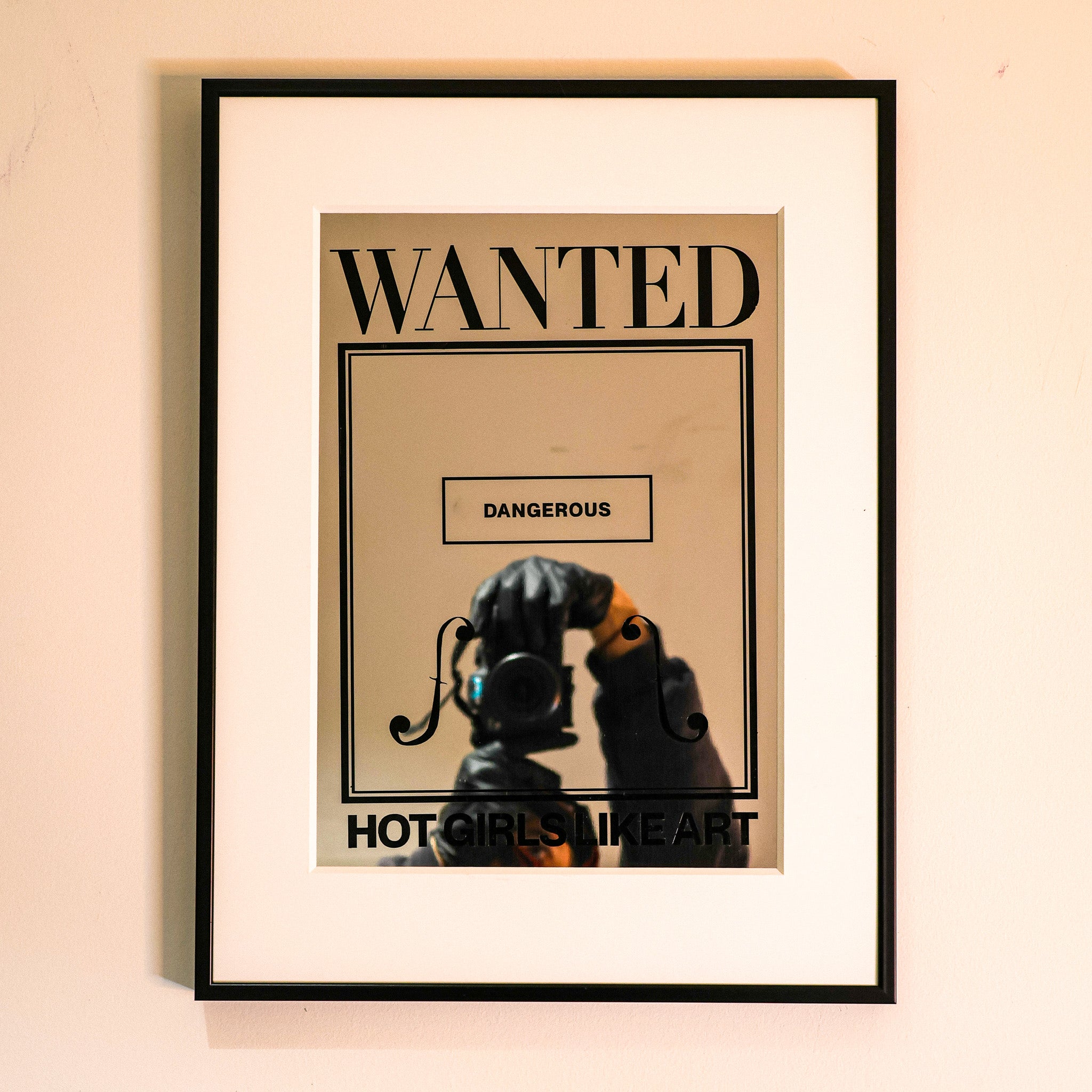 Wanted Mirror Painting