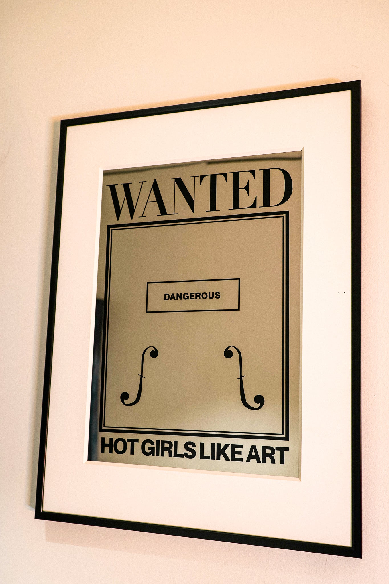 Wanted Mirror Painting