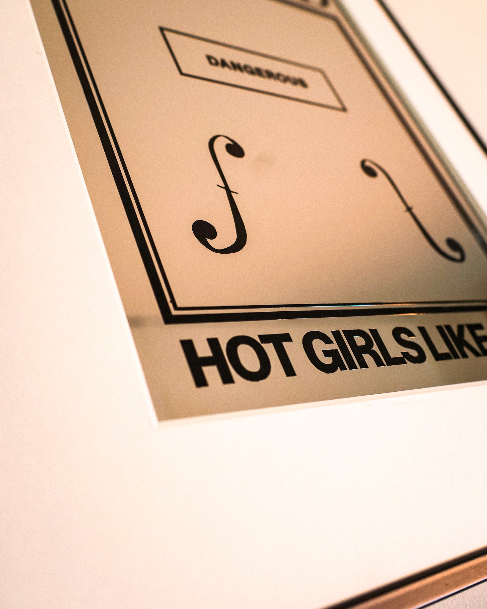 Wanted Mirror Painting